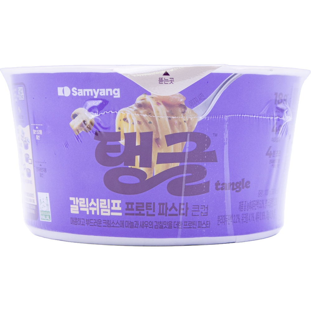 삼양 탱글 갈릭쉬림프 프로틴 파스타 큰컵 100g