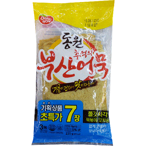 동원 부산어묵 쫄깃사각 231g