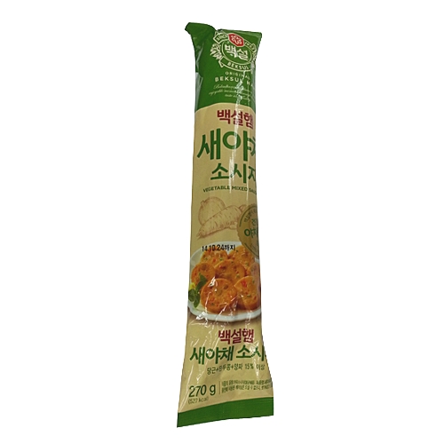 백설 백설햄 새야채맛 소시지 270g