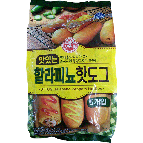 오뚜기 맛있는 할라피뇨핫도그 400g
