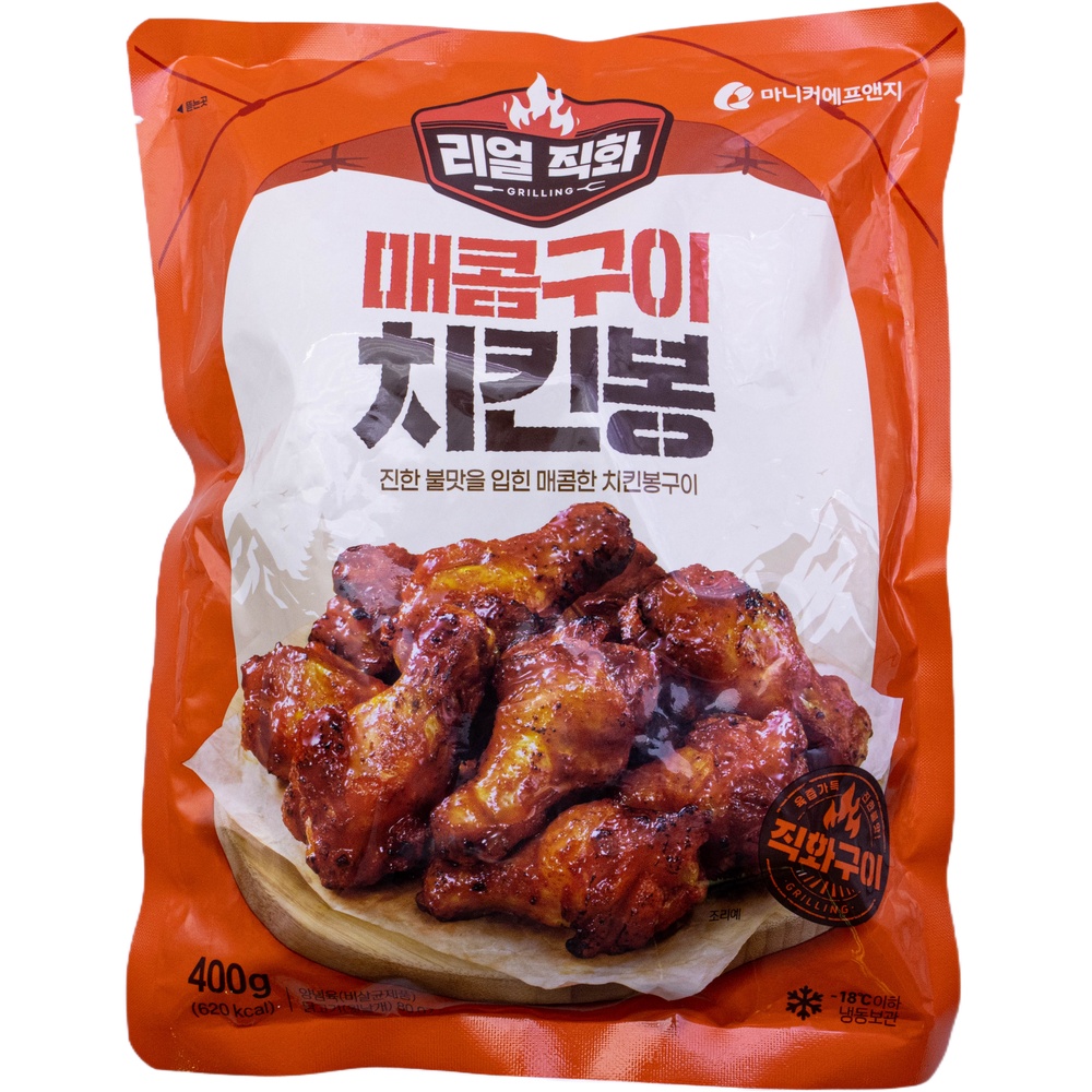 마니커 리얼직화 매콤구이 치킨봉 400g