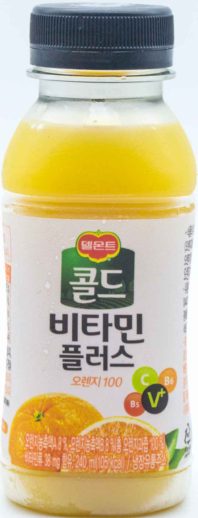 롯데 델몬트 콜드 비타민 플러스 오렌지100 240ml
