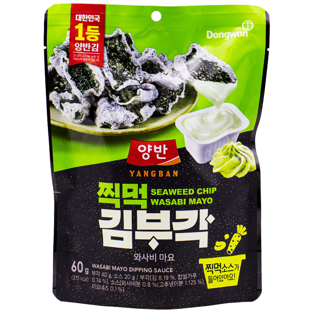 동원 양반 찍먹 김부각 와사비 마요 60g