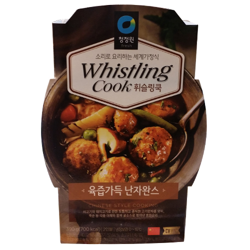 청정원 휘슬링쿡 육즙가득 난자완스 390g
