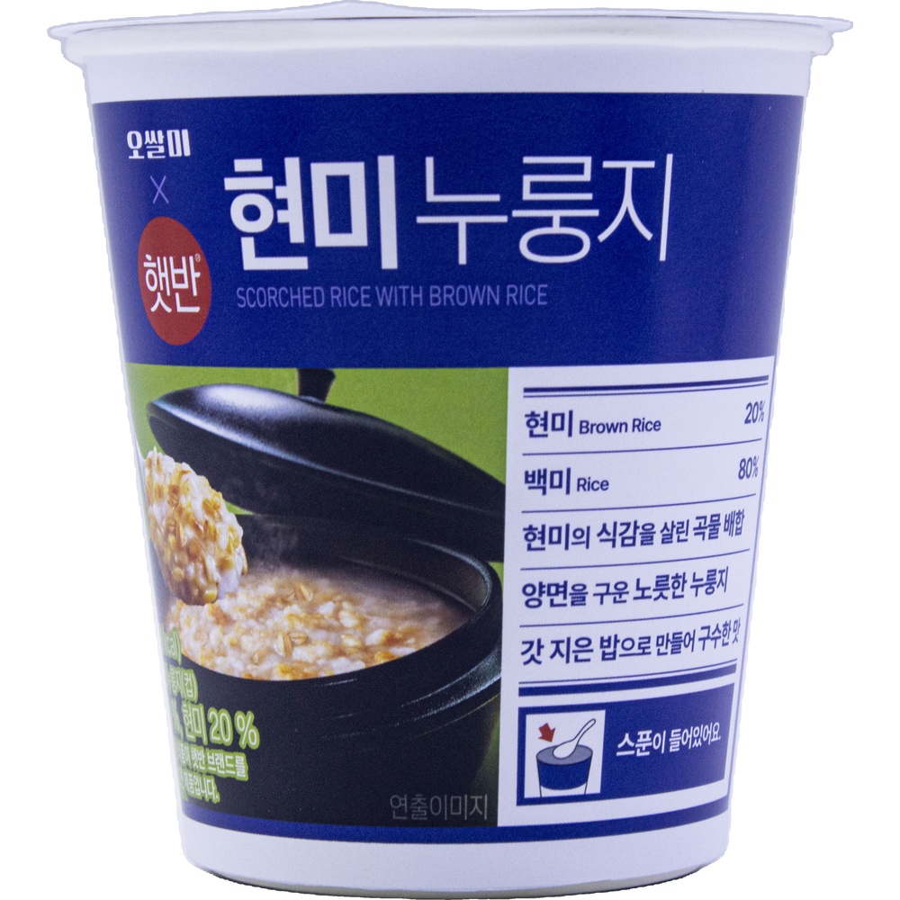 대한식품 오쌀미 햇반 현미누룽지 30g