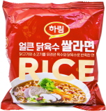 하림 얼큰 닭육수 쌀라면 129g
