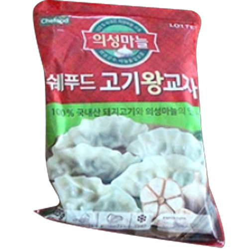 롯데푸드 쉐푸드 의성마늘 고기왕교자 385g