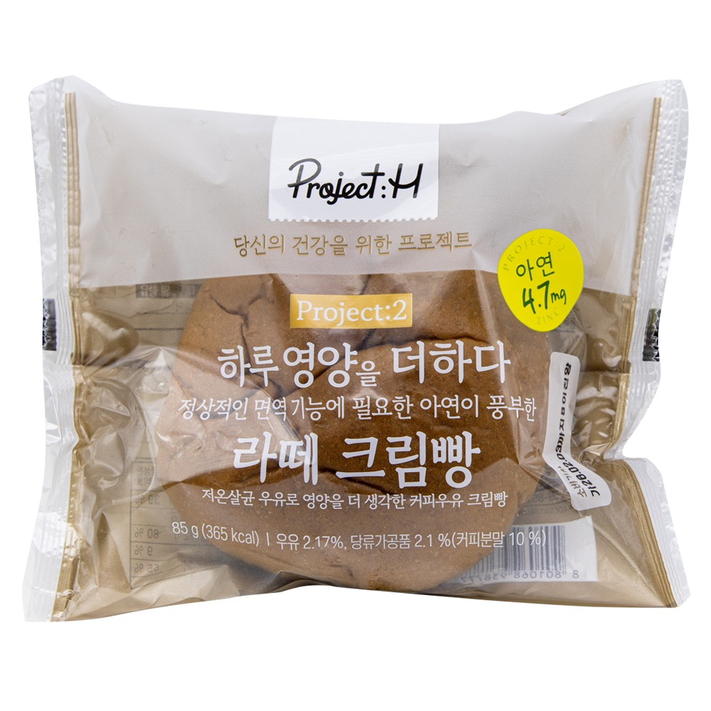 삼립 프로젝트H 라떼크림빵 85g