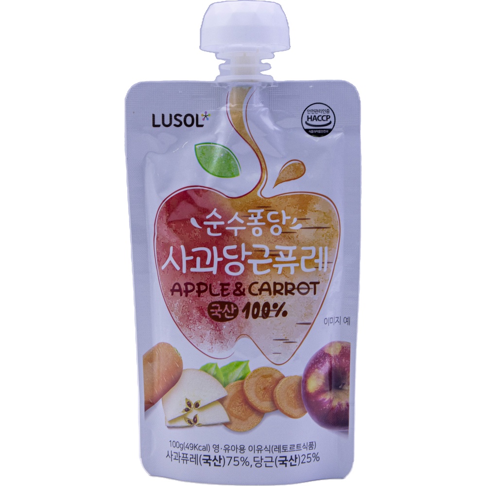 에르코스 루솔 순수퐁당 사과당근퓨레 100g