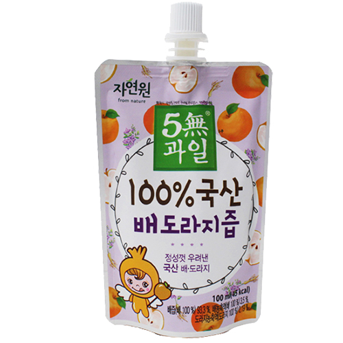 자연원 100% 국산 배도라지즙 100ml