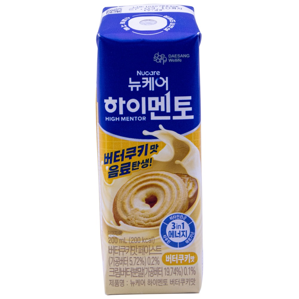 대상웰라이프 뉴케어 하이멘토 버터쿠키맛 200mL