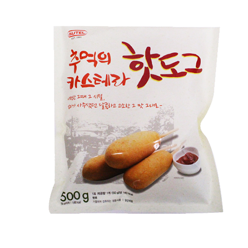 오뗄 추억의 카스테라 핫도그 500g
