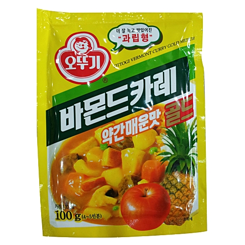 오뚜기 바몬드카레 골드 약간매운맛 100g