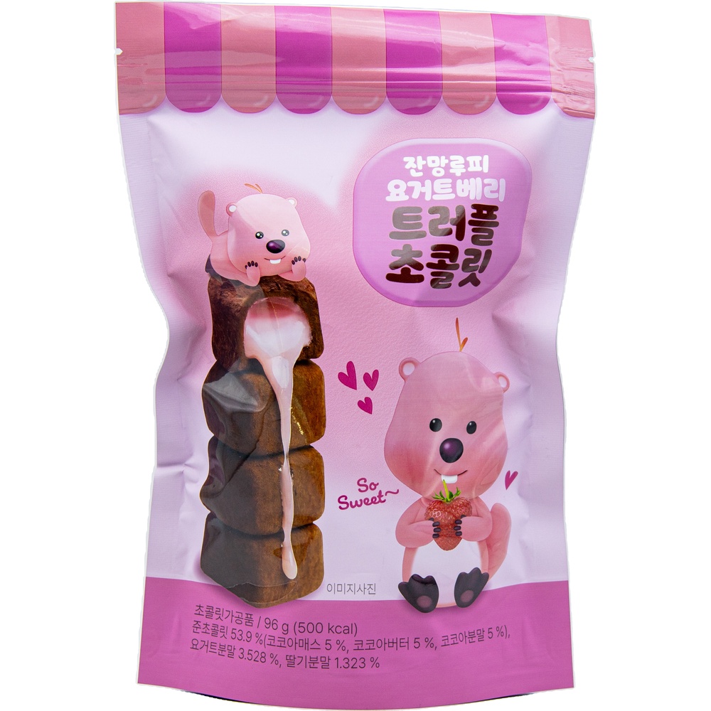삼광식품 잔망루피 요거트베리 트러플 초콜릿 96g