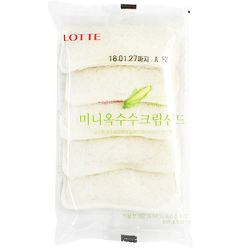 롯데 미니옥수수크림샌드 100g