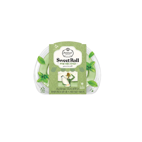 쁘띠첼 스윗롤 그린티밀크 45g