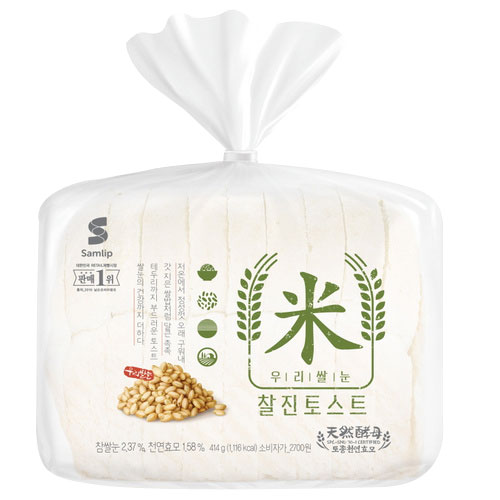 삼립 우리쌀눈찰진토스트 414g