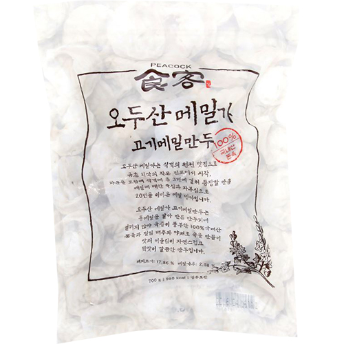 피코크 식객 오두산메밀가 고기메밀만두 700g