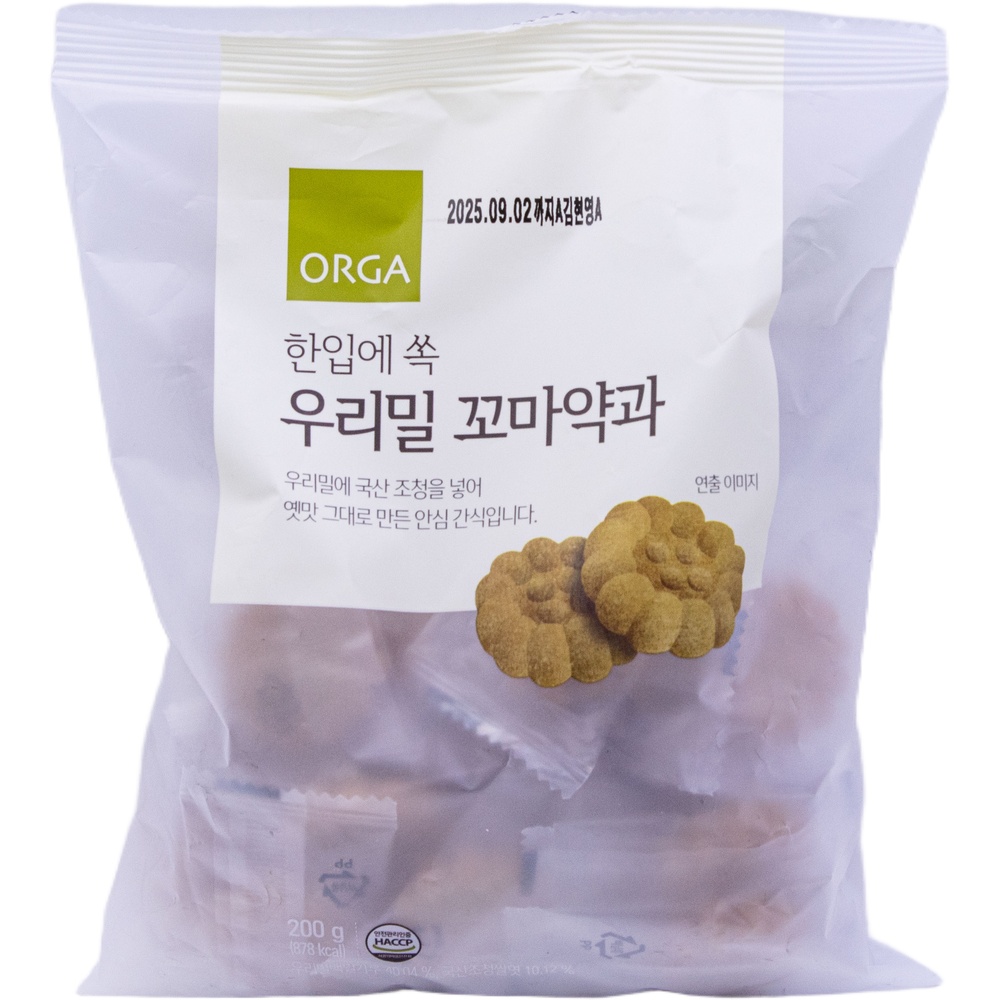 풀무원 올가 한입에 쏙 우리밀 꼬마약과 7.4g
