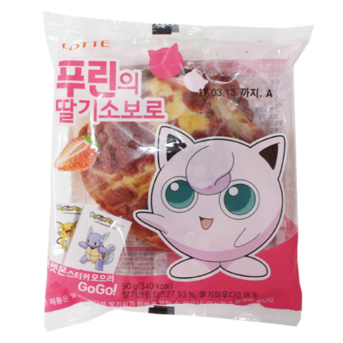 롯데 푸린의 딸기소보로 90g