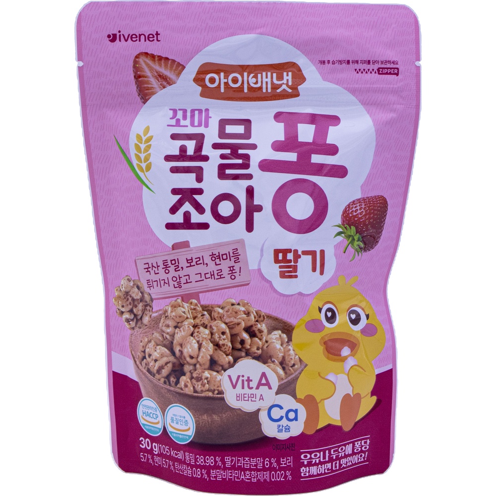 아이배냇 꼬마 곡물 조아퐁 딸기 30g