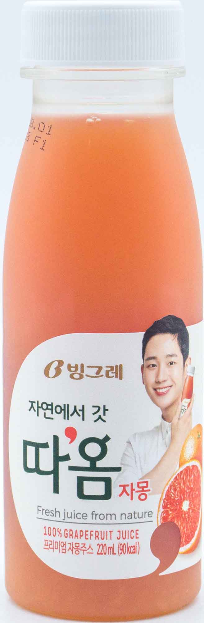 빙그레 따옴 자몽주스 220ml