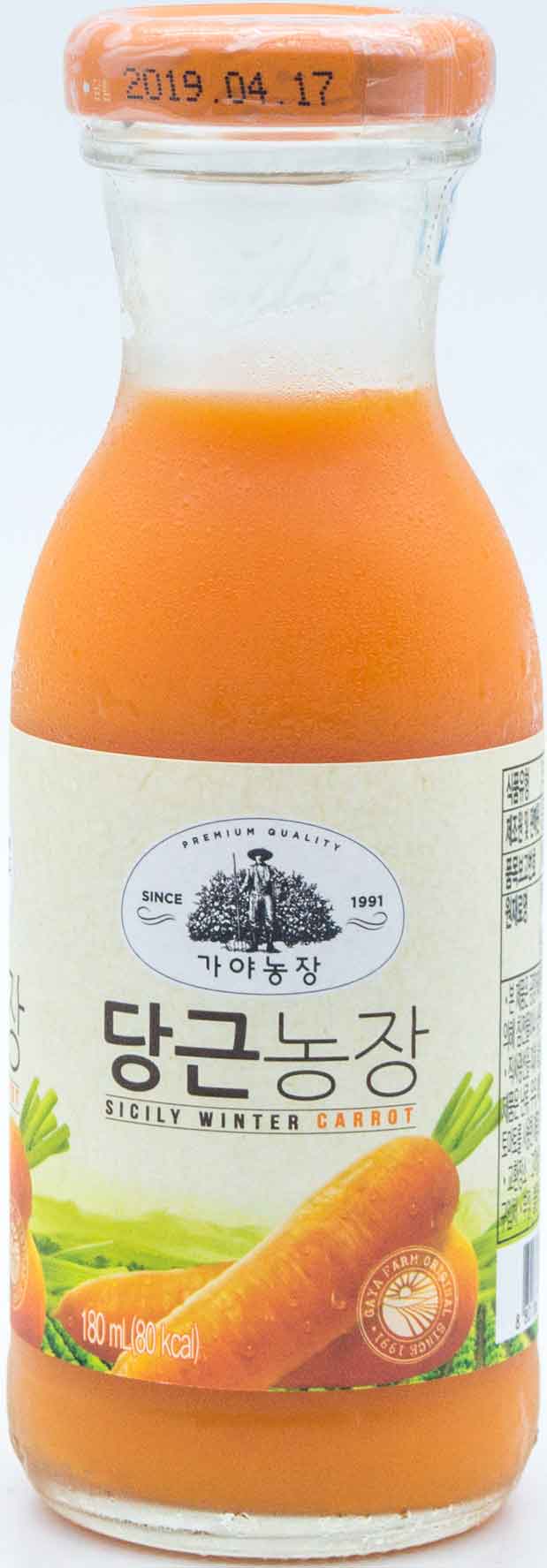 웅진 가야농장 당근농장 180ml