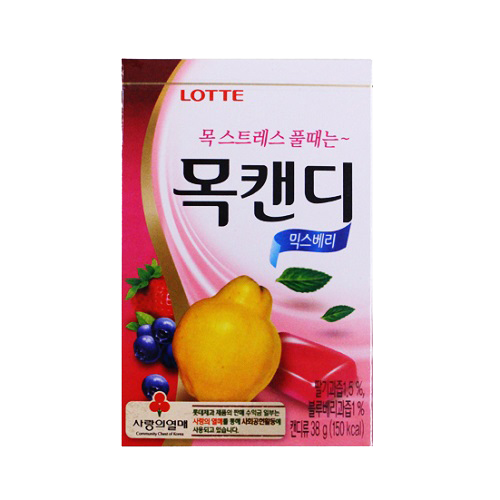 롯데 목캔디 믹스베리 38g