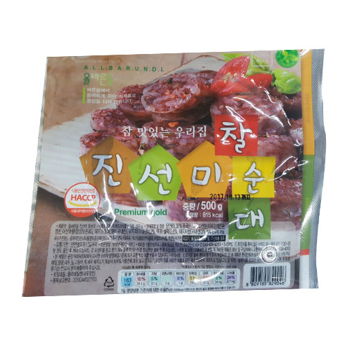 진성푸드 올바른들 진선미 찰순대 500g