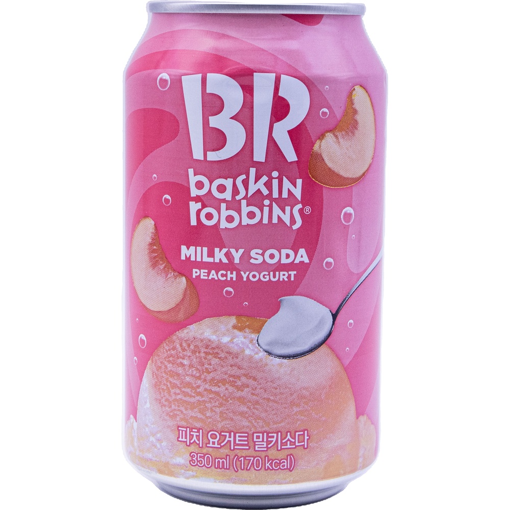 배스킨라빈스 피치 요거트 밀키소다 350mL