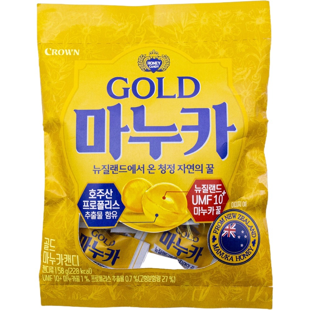 크라운 골드 마누카 캔디 58g