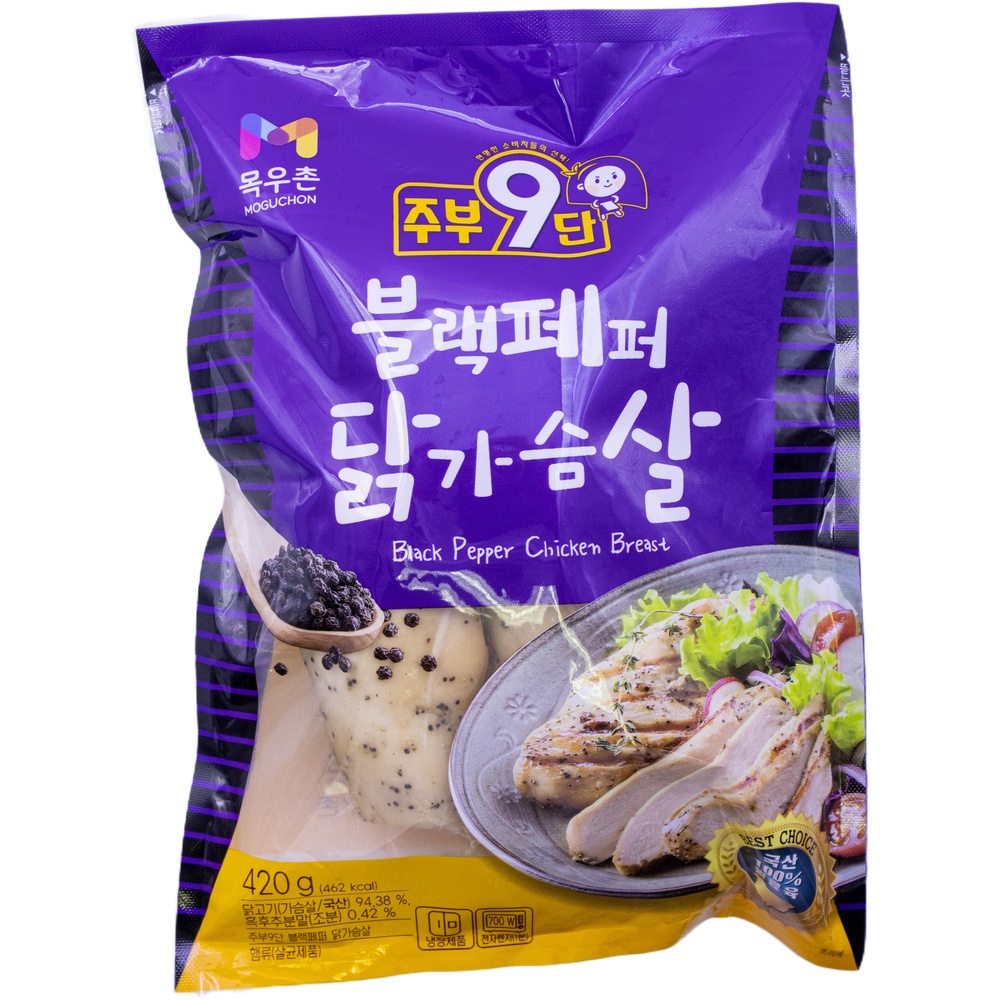 농협 목우촌 주부9단 블랙페퍼 닭가슴살 420g