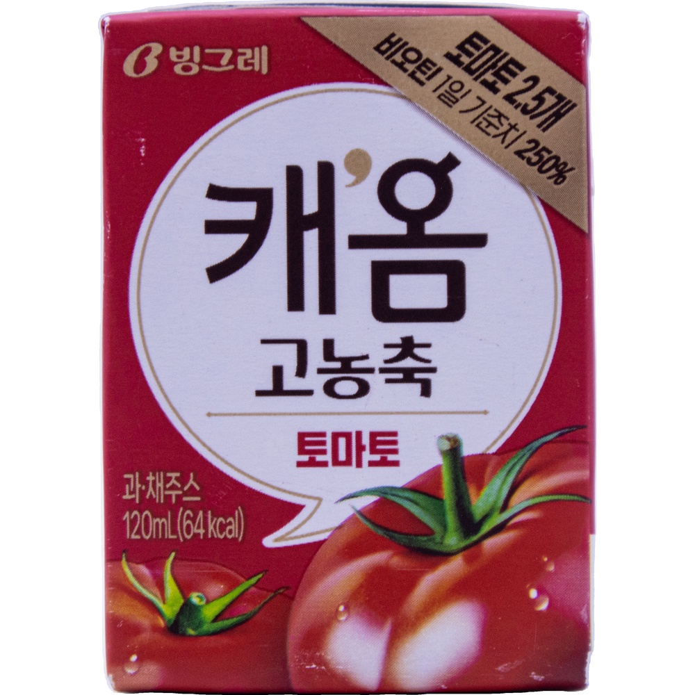 빙그레 캐옴 고농축 토마토 120mL