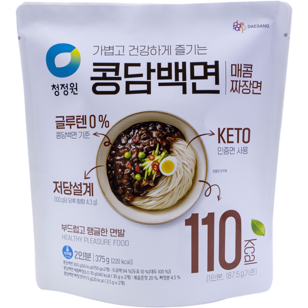 대상 청정원 콩담백면 매콤짜장면 187.5g