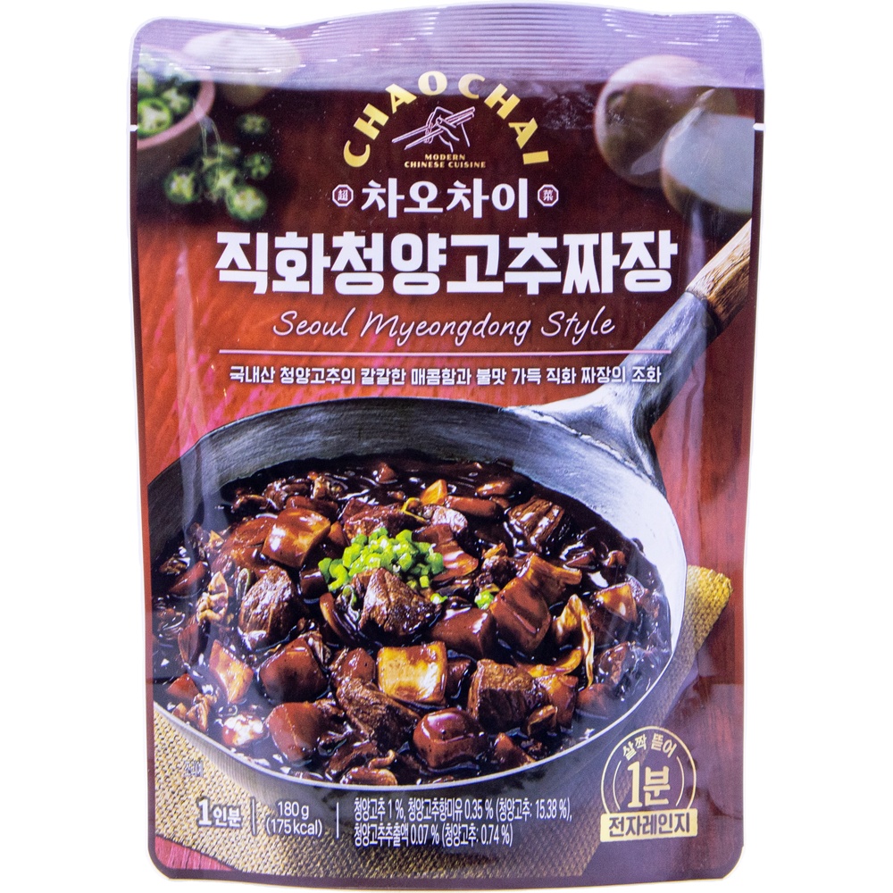 샘표 차오차이 직화청양 고추짜장 180g