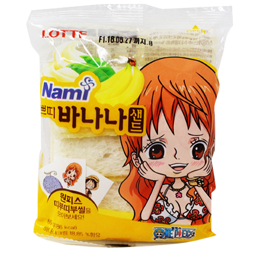 롯데 쁘띠 바나나샌드 65g