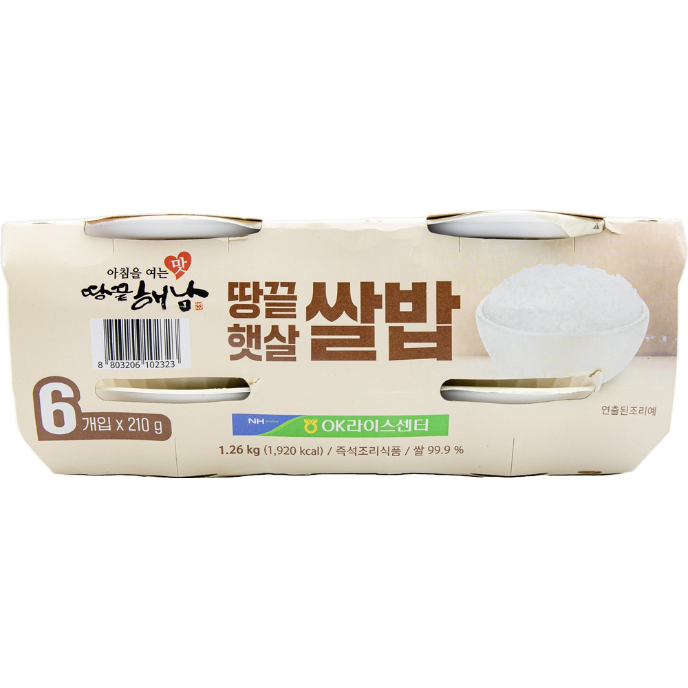 농협 땅끝해남 땅끝햇살 쌀밥 210g