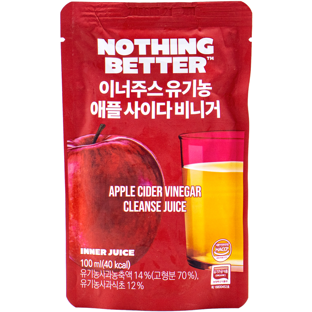 낫띵베럴 이너주스 유기농 애플 사이다비니거 100mL