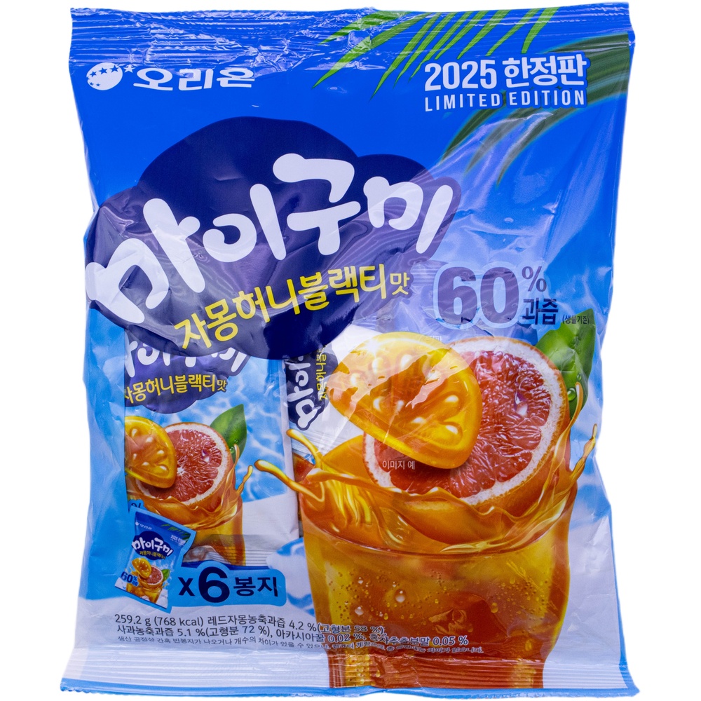 오리온 마이구미 자몽허니블랙티맛 43.2g