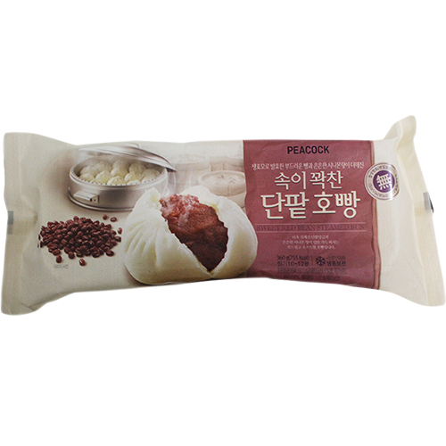 피코크 속이 꽉찬 단팥 호빵 360g