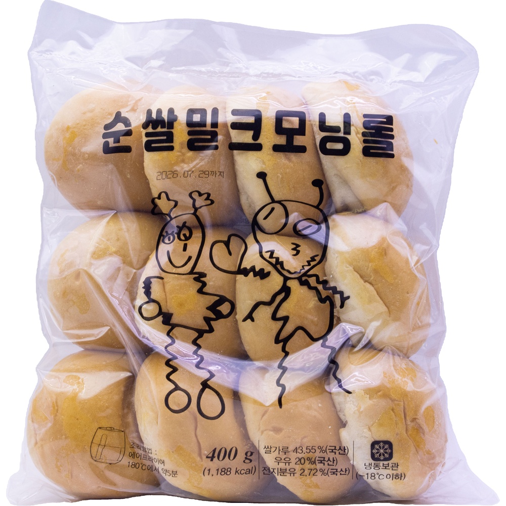 외계인방앗간 순쌀밀크모닝롤 400g