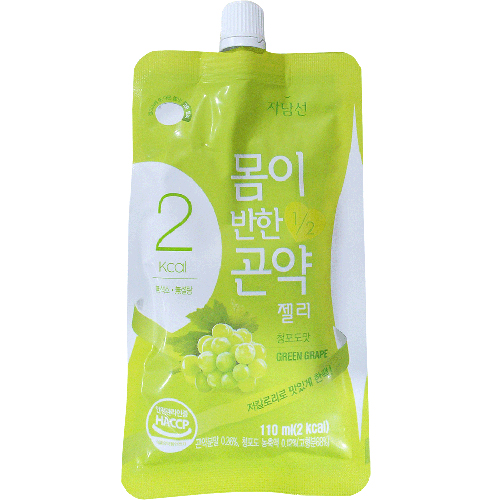 자담선 몸이 반한 곤약 젤리 청포도맛 110ml
