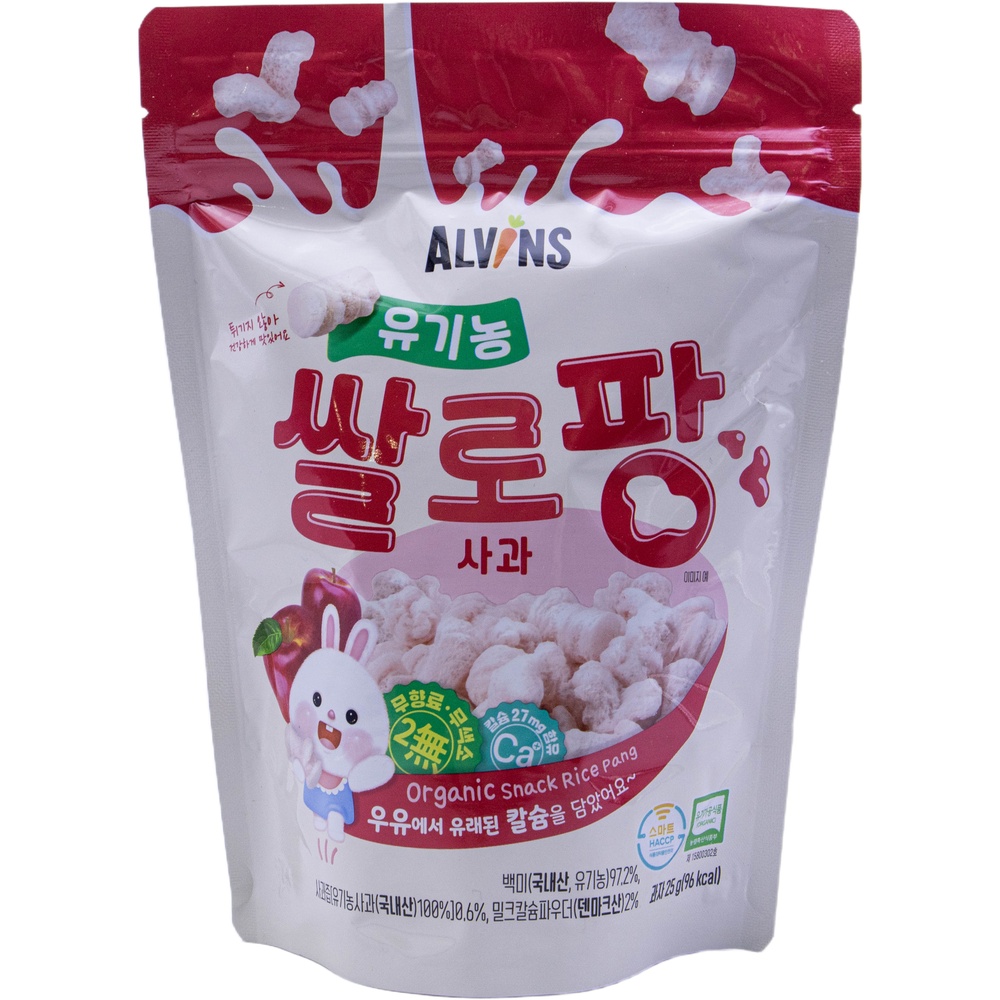 엘빈즈 유기농 쌀로팡 사과 25g
