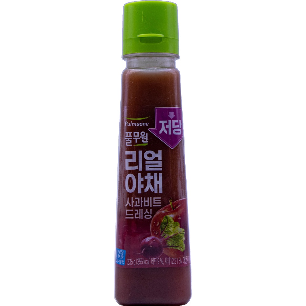 풀무원 저당 리얼야채 사과비트 드레싱 235g
