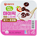 서울우유 마이픽 꺾어 먹는 요거트 딸기 초코링 120g