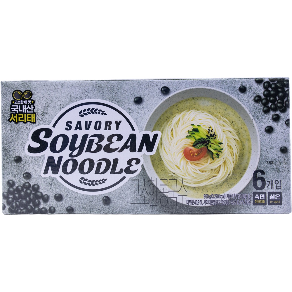 이가자연면 국내산 서리태 고소한 콩국수 160g