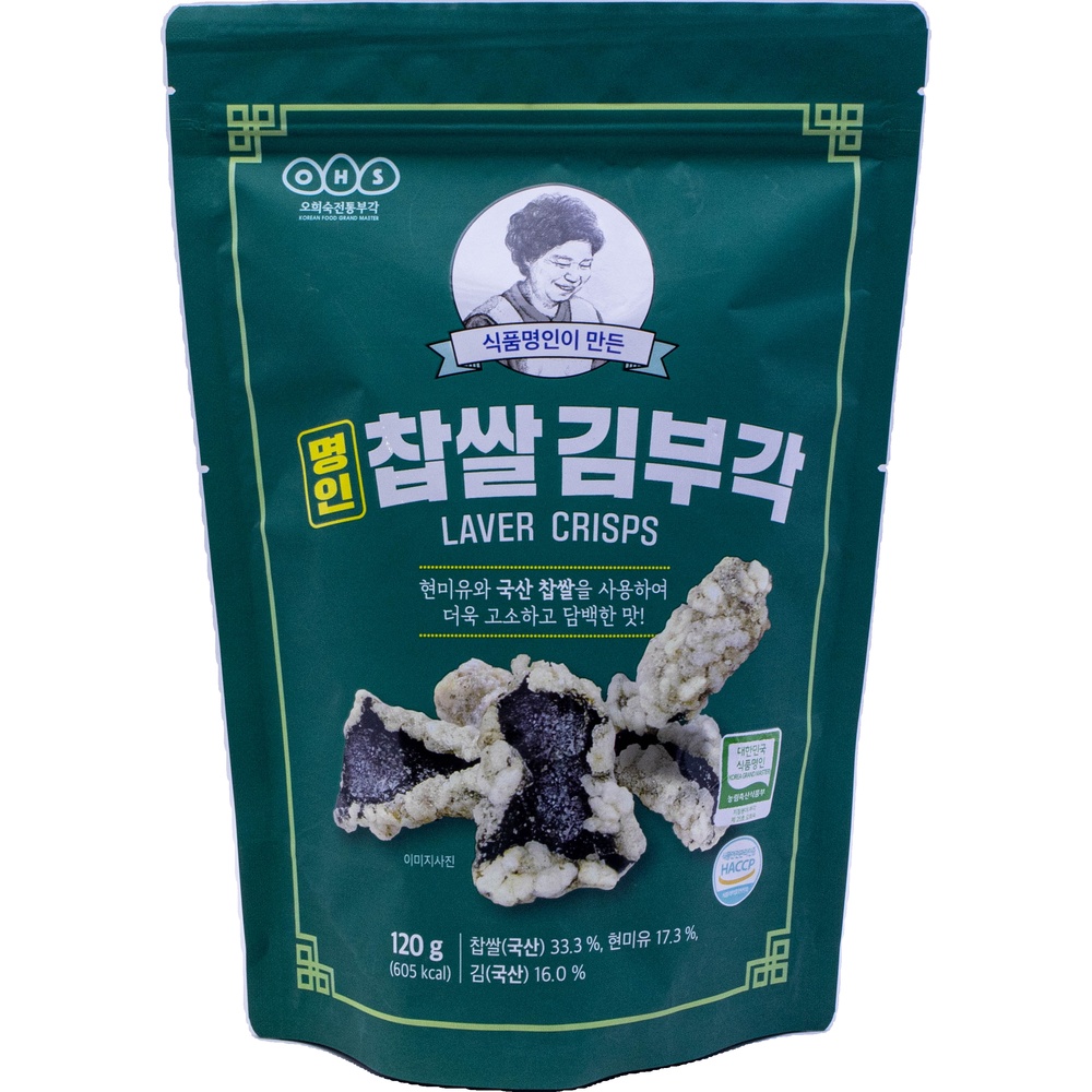 오희숙전통부각 명인 찹쌀 김부각 120g