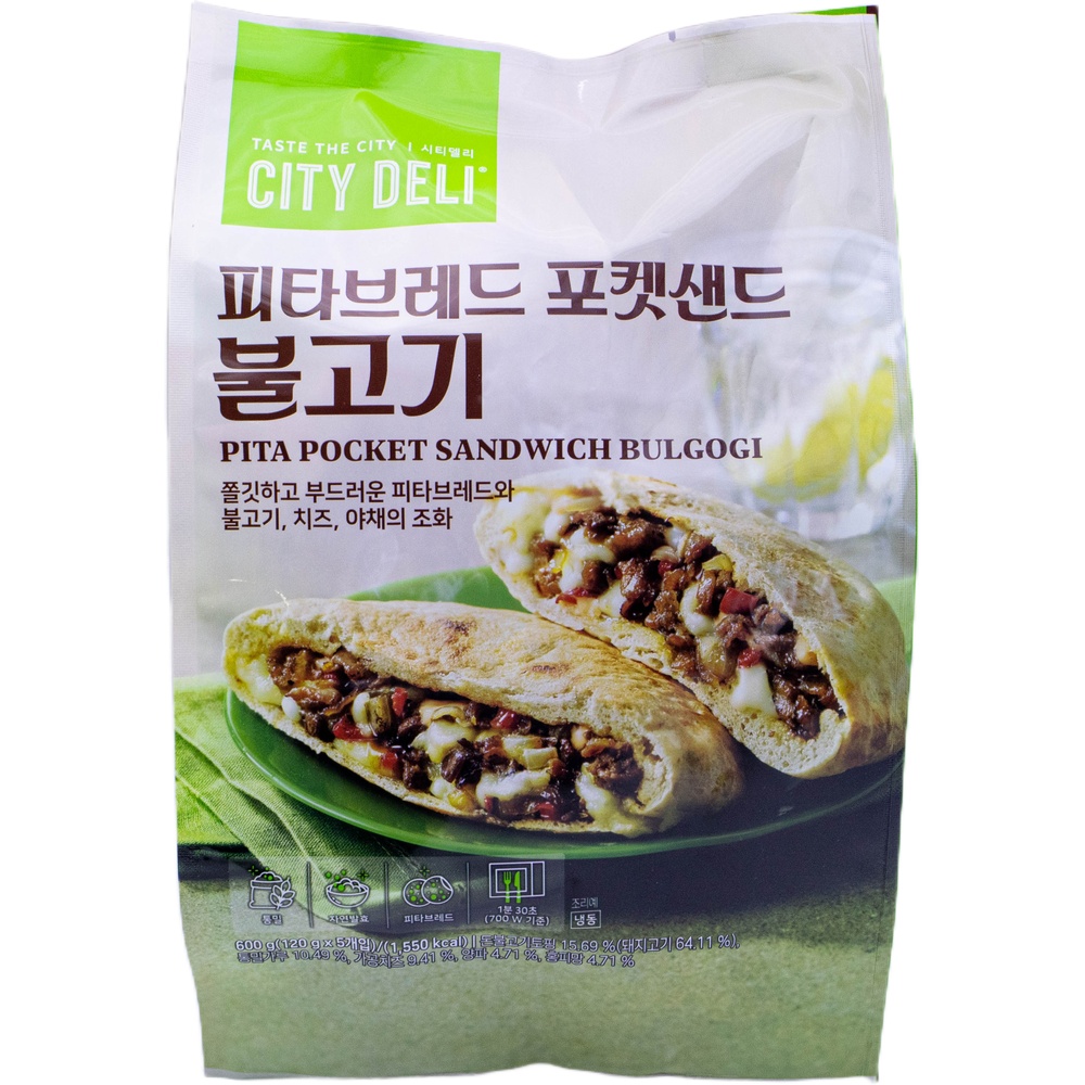 삼립 시티델리 피타브레드 포켓샌드 불고기 120g