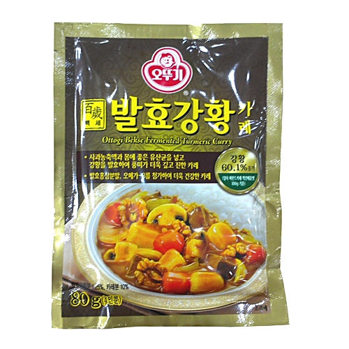 오뚜기 백세발효강황카레 약간매운맛 80g