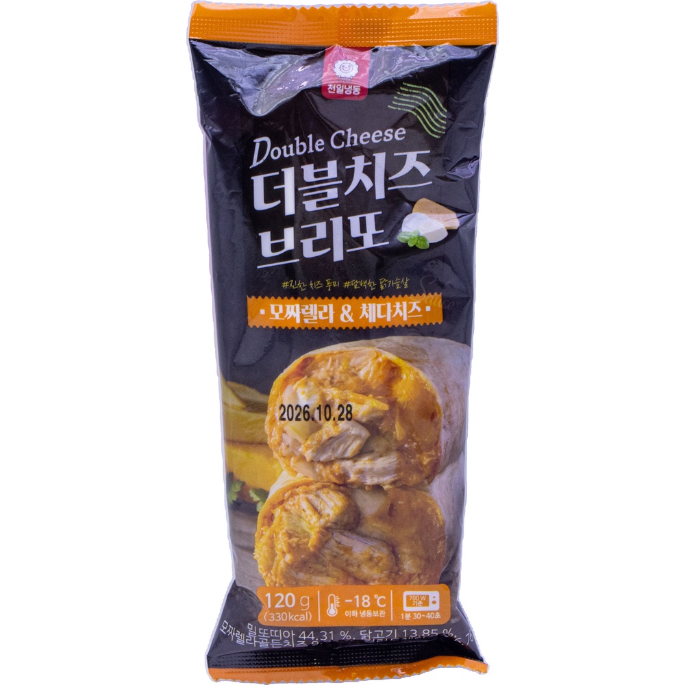 천일냉동 더블치즈 브리또 120g